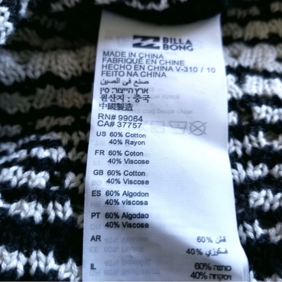 NWOT Billabong Tidal Vibes sweater - Small - Picture 11 of 11